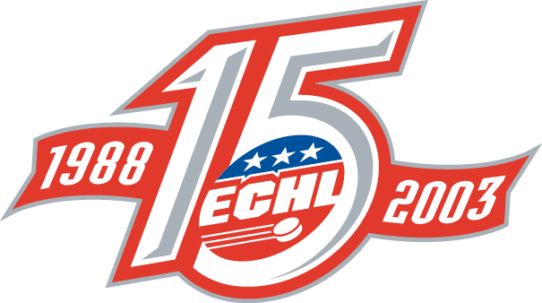 east coast hockey league 2003 anniversary logo iron on heat transfer
